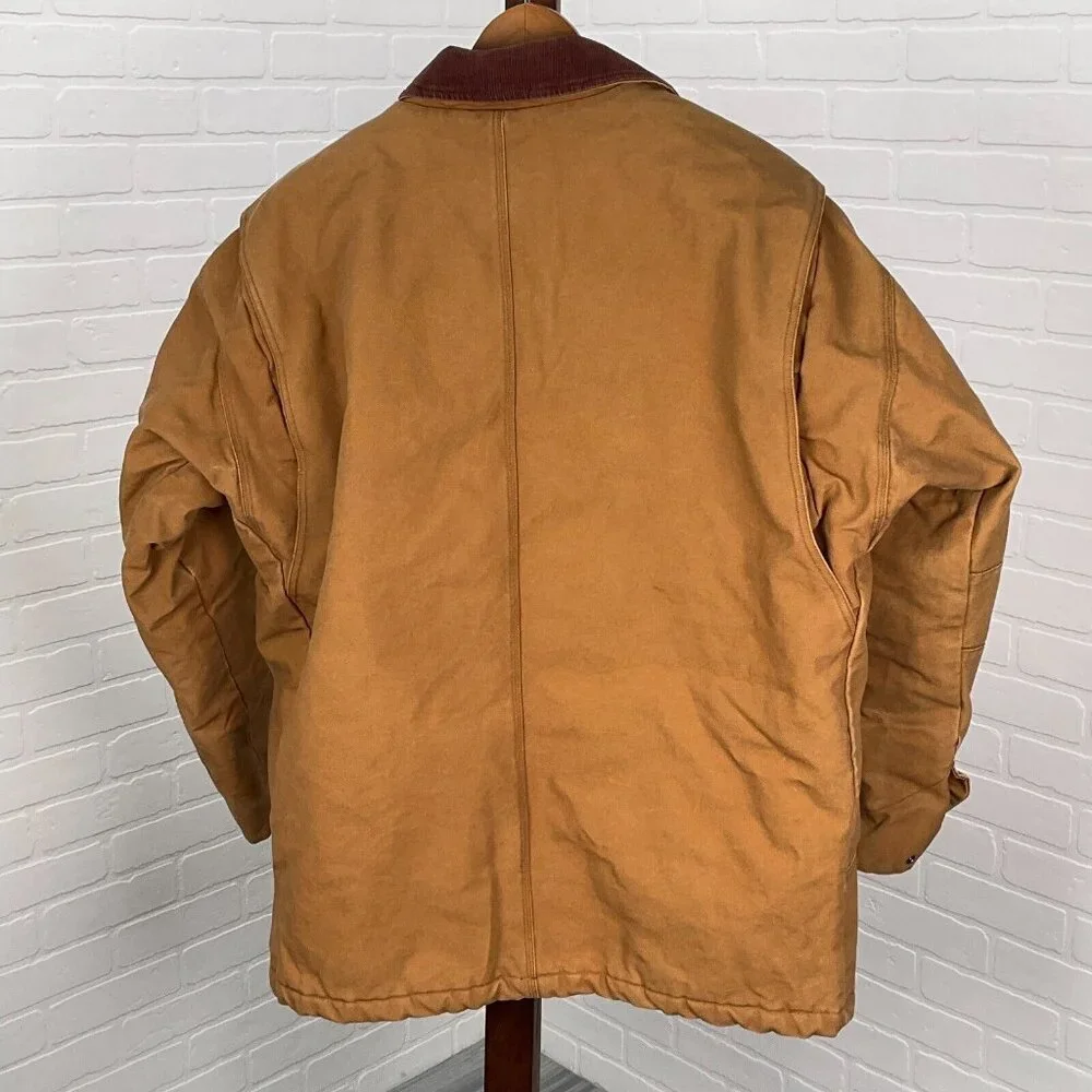 Northeast‎ Jacket Mens 2XLarge Brown Corduroy Cotton Canvas Chore Workwear VTG